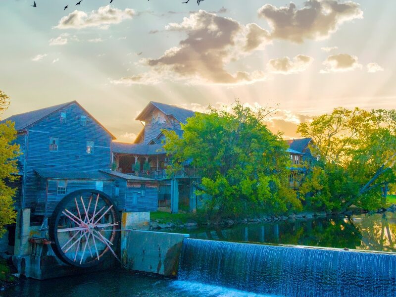 Mill-Grist Mill on the Pigeon Forge River in Pigeon Forge, Tennessee